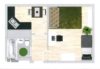 Gemütliche 1-Zimmer-Wohnung - Grundriss